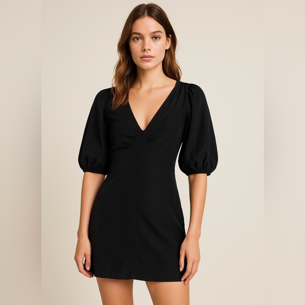 Juicy Couture 100% Silk Black Mini Dress – Size 0